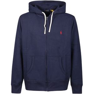 Polo Ralph Lauren, Heren, Sweatshirts & Hoodies, Blauw, Maat: XL Katoen,