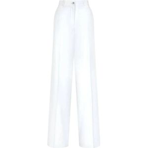 Dolce & Gabbana, Dames, Broeken, Wit, Maat: M Katoen,