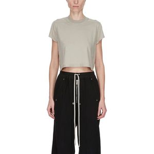 Rick Owens, Dames, Tops, Grijs, Maat: S Leer,