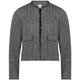 Betty & Co - Jersey Jasje - Zwart - Dames - Met Franjes