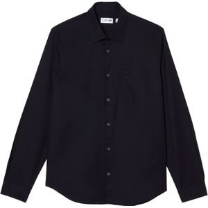 Lacoste, Heren, Overhemden, Blauw, Maat: L Katoen,