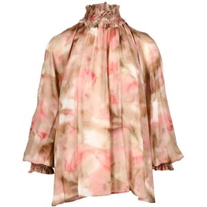 Dondup, Dames, Blouses & Shirts, Veelkleurig, Maat: S Viscose,