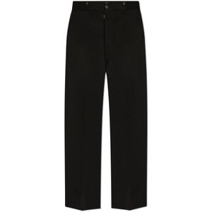 Maison Margiela, Heren, Broeken, Zwart, Maat: L Wol,