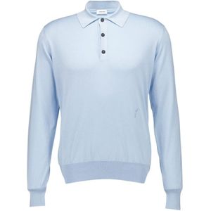 Ferragamo, Heren, Tops, Blauw, Maat: S Zijde,