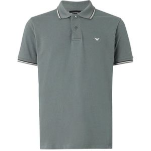 Emporio Armani, Heren, Tops, Grijs, Maat: S