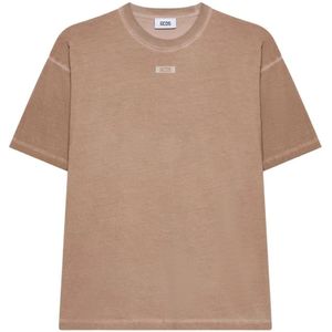 Gcds, Heren, Tops, Beige, Maat: L Katoen,