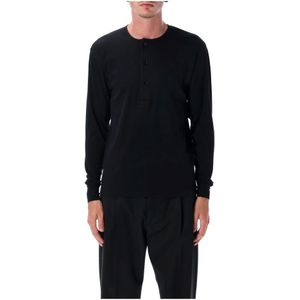 Tom Ford, Heren, Tops, Zwart, Maat: L Katoen,