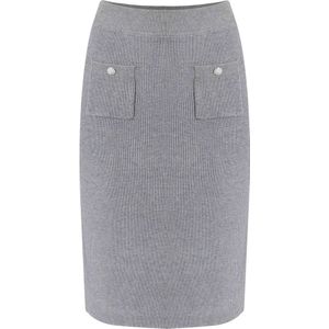 Kocca, Dames, Rokken, Grijs, Maat: XL Leer,