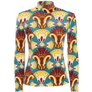 La DoubleJ, Dames, Tops, Veelkleurig, Maat: XS Velours,