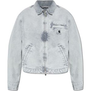 Carhartt Wip, Dames, Jassen, Grijs, Maat: S Denim,
