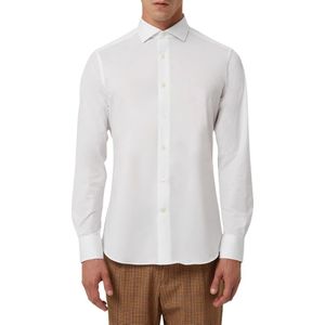 Traiano Milano, Heren, Overhemden, Wit, Maat: M Katoen,