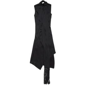 Acne Studios, Dames, Jurken, Zwart, Maat: S