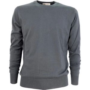 Cashmere Company, Heren, Truien, Grijs, Maat: 3XL Katoen,