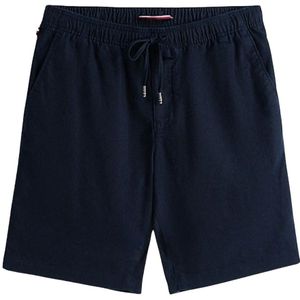 Tommy Hilfiger, Heren, Korte broeken, Blauw, Maat: W33 Linnen,