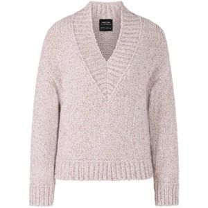 Marc Cain, Dames, Truien, Grijs, Maat: M Leer,