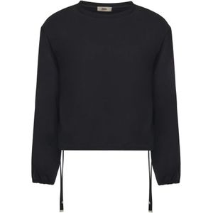 Herno, Dames, Tops, Zwart, Maat: XS Katoen,