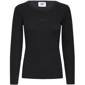 Ball, Dames, Tops, Zwart, Maat: S