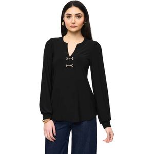 Joseph Ribkoff, Dames, Blouses & Shirts, Zwart, Maat: 4XL