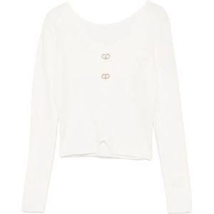 Twinset, Dames, Truien, Beige, Maat: M