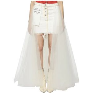 Unravel Project, Dames, Rokken, Wit, Maat: W26