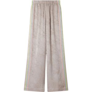 Mes Demoiselles, Dames, Broeken, Grijs, Maat: S Satijn,