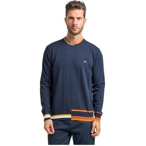 Harmont & Blaine, Heren, Truien, Blauw, Maat: 3XL Katoen,