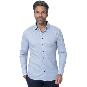 Desoto, Heren, Overhemden, Blauw, Maat: S Katoen,