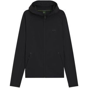 Hugo Boss - Sicon Active - Hoodie - Zwart - Sneldrogend - Vochtafvoerend - Stretchstof