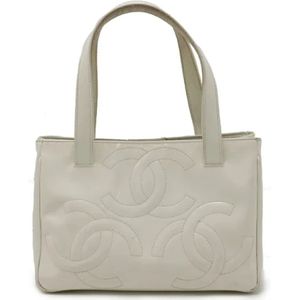 Chanel Vintage, Dames, Pre-owned, Wit, Maat: ONE Size