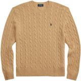 Ralph Lauren - Kabel Gebreide Trui - Beige - Wol en Cashmere