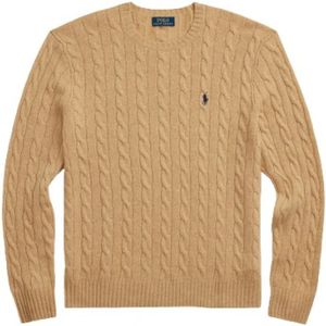 Ralph Lauren - Kabel Gebreide Trui - Beige - Wol en Cashmere