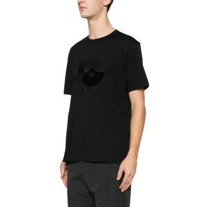 Emporio Armani, Heren, Tops, Zwart, Maat: M Jersey,