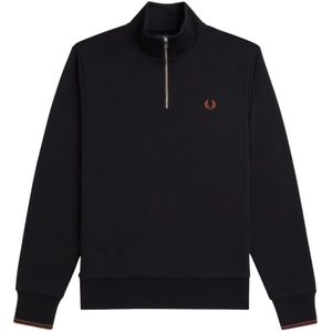 Fred Perry, Heren, Sweatshirts & Hoodies, Zwart, Maat: XL Katoen,
