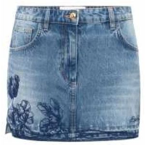 Elisabetta Franchi, Dames, Rokken, Blauw, Maat: L Denim,