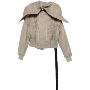 Rick Owens, Dames, Jassen, Beige, Maat: M Nylon,