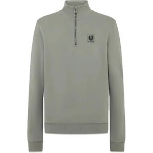 Belstaff, Heren, Sweatshirts & Hoodies, Groen, Maat: L Katoen,