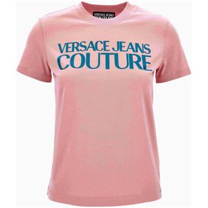Versace, Dames, Tops, Roze, Maat: S Katoen,