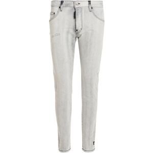 Dsquared2 Skater Skinny Jeans voor Mannen , Gray , Heren , Maat: S