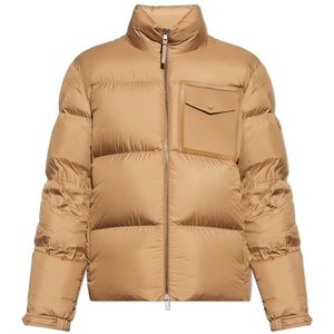 Moncler, Heren, Jassen, Beige, Maat: M Poliester,