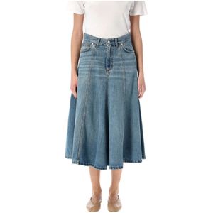 Haikure, Dames, Rokken, Blauw, Maat: W24 Denim,