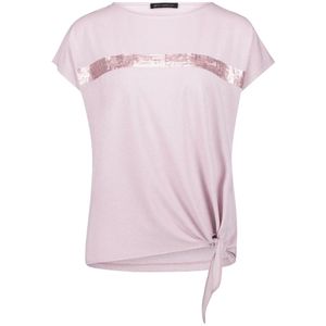 Pailletten Top - Effen - Casual - Geknoopt Detail