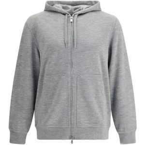 Brunello Cucinelli, Heren, Sweatshirts & Hoodies, Grijs, Maat: L Kasjmier,
