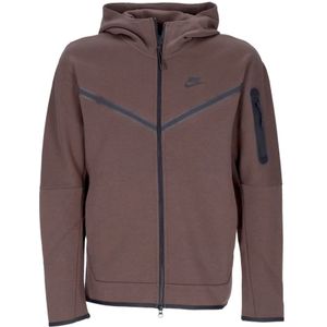 Nike, Heren, Sweatshirts & Hoodies, Bruin, Maat: XL Fleece,