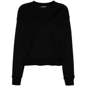 Alexander McQueen, Dames, Sweatshirts & Hoodies, Zwart, Maat: XS Katoen,