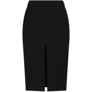 Dolce & Gabbana, Dames, Rokken, Zwart, Maat: M Wol,