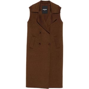 Patrizia Pepe, Dames, Jassen, Bruin, Maat: 2XS