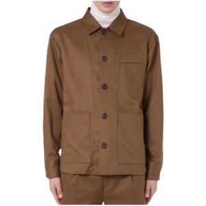 Paolo Pecora, Heren, Jassen, Beige, Maat: XL Katoen,