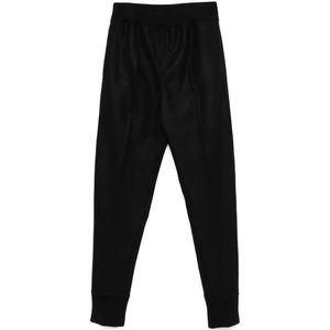 Jil Sander, Heren, Broeken, Zwart, Maat: M Wol,