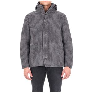 Herno, Heren, Truien, Grijs, Maat: M Wol,