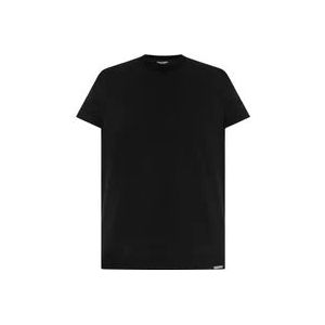 Dsquared2 Zwart T-shirt uit de 'Underwear' collectie , Black , Heren , Maat: L